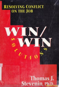 Image of Mengatasi Konflik Di Tempat Kerja : Win/Win Solutions