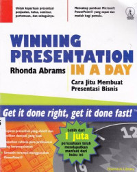 Image of Winning presentation in a day : Cara jitu membuat presentasi bisnis