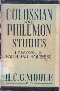 Image of Colossian and Philemon studies : lessons in faith and holiness