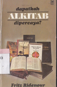 Image of Dapatkah alkitab dipercaya ?