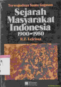 Image of Sejarah masyarakat Indonesia 1900 - 1950