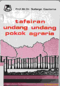 Image of Tafsiran undang-undang pokok agraria