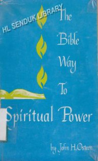Image of The bible way to spiritual power