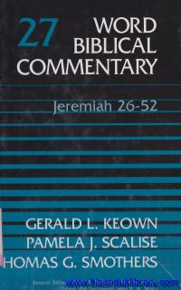Image of Word Biblical Commentary - Vol 27 : Jeremiah 26-52